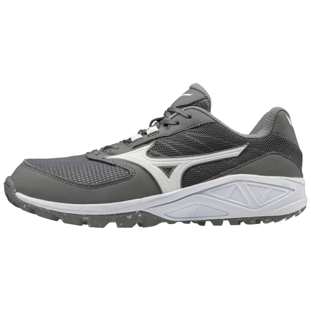 Womens Mizuno Dominant All Surface Turf Softball Cleats Grey/White Philippines (JMBILS890)